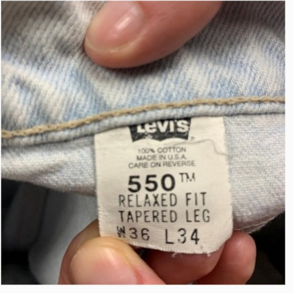 Vintage Men's 550 Levi's Tapered Leg USA Made - Picture 4 of 9